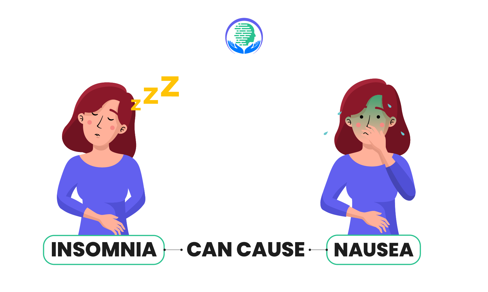 Insomnia can cause nausea